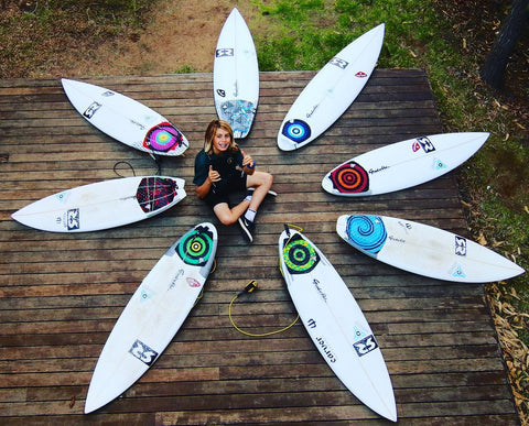 GUNTHER ROHN サーフボード 5'9\" 19\" 2 6/16\" Channel bottom custom made surfboard V6 channel by Gunther