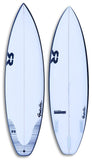 new gr surfboard logo with black rails